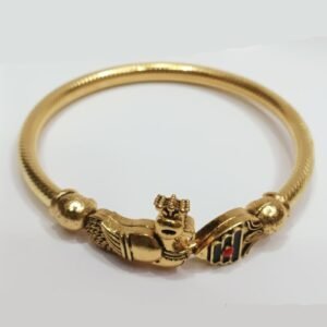 Unisex Gold mayil vel kappu/kadda/bracelet