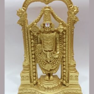 Kartique Brass Tirupati Balaji Idol Venkateshwara Murti Gold Color