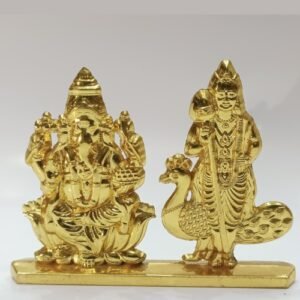HOME DECOR LORD GANESHA MURUGAN METAL IDOL