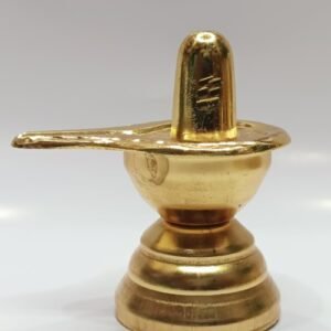 Gold Toned Shivlinga Idol Showpiece